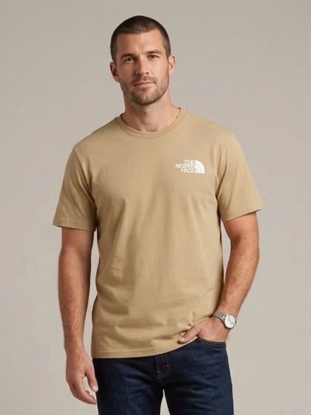 North Face Men's Evolution Box Camo Fill Short-Sleeve Graphic T-Shirt - Men’s XL
